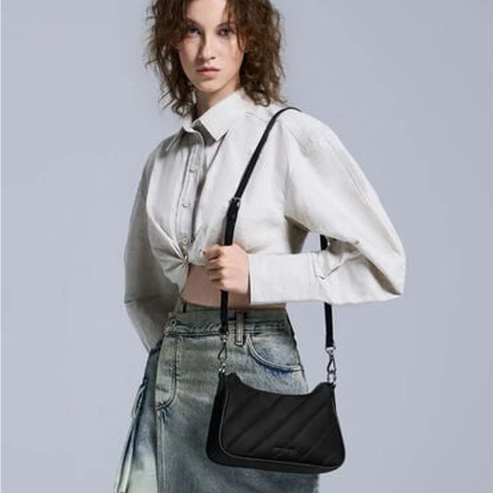 Charles & Keith nylon multi strap bag